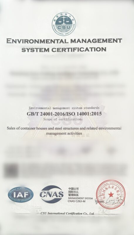 ISO14001-Certificate